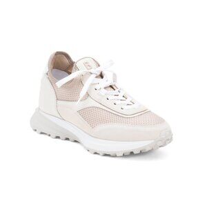 BOGNER Beige Men's Made In Italy Leather Charlotb Sneakers